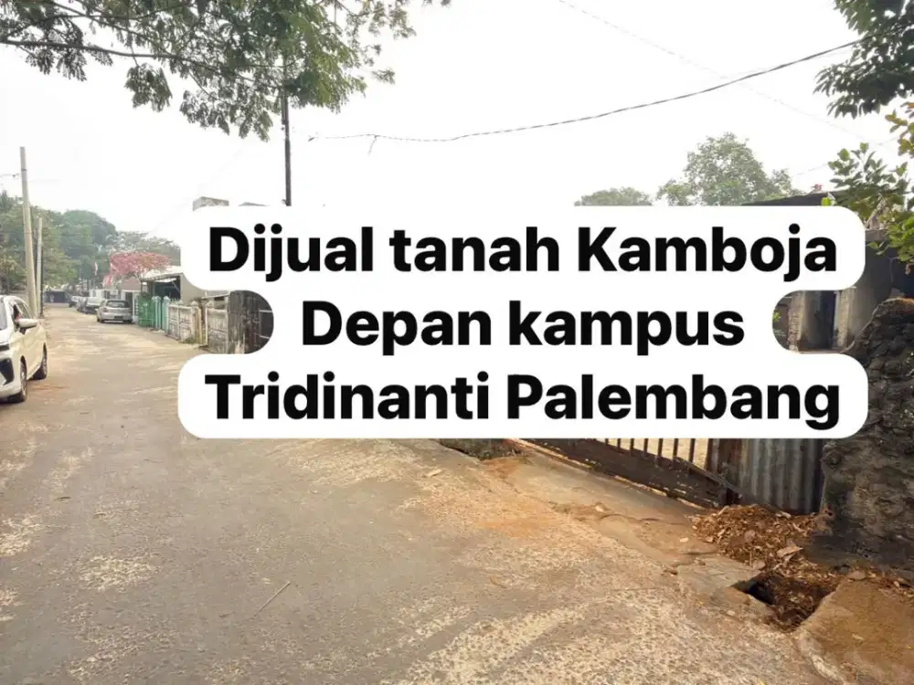 Jual tanah 5 menit ke RSUD Hoesen Palembang