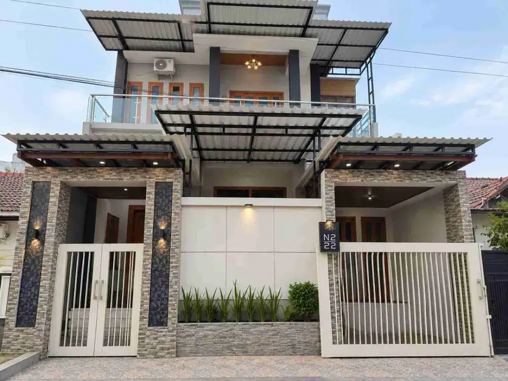 Disewakan Rumah Mewah Puri Anjasmoro 2 Lantai 4 Kamar Tidur Full Furnish Semarang