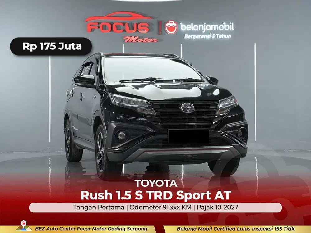 [ GARANSI 5THN ] Toyota Rush 1.5 S TRD Sport AT 2017/2018/2019