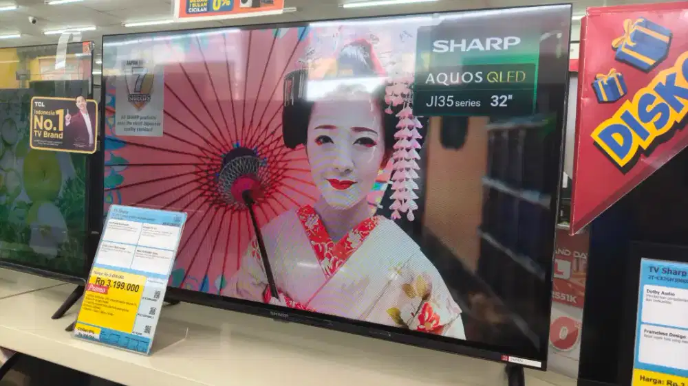 TV Sharp 32inc Bisa Cicilan Tanpa DP bayar bulan dpn