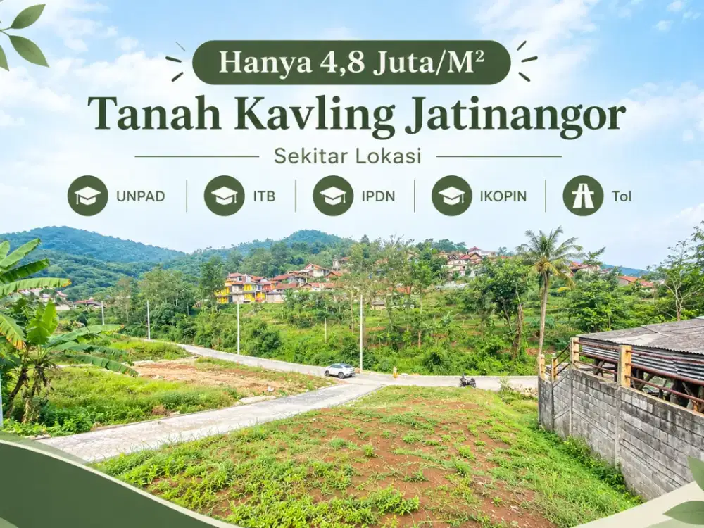 Dijual Tanah Kavling Jatinangor - Dekat Unpad dan Tol