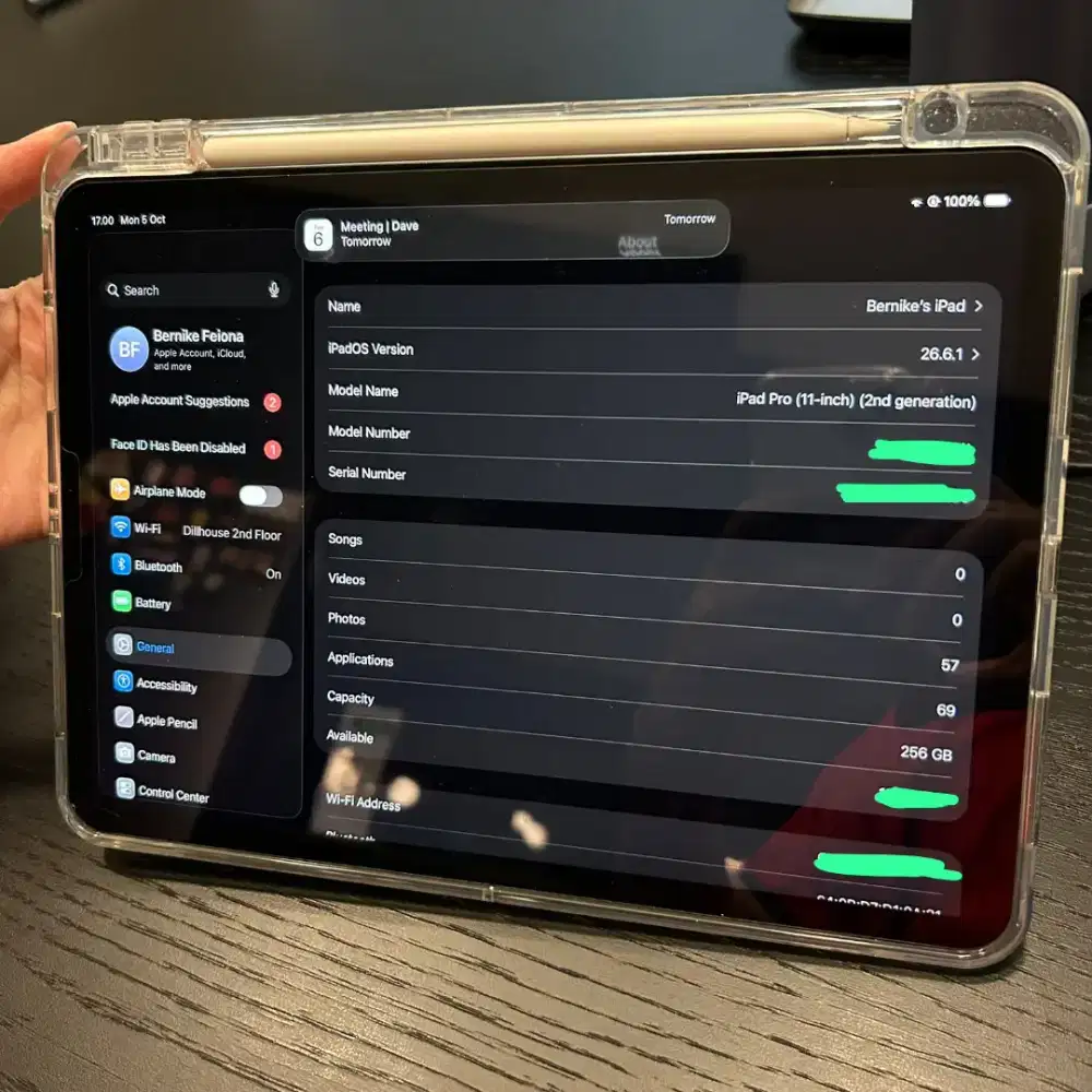 IPAD PRO 11 gen 2nd 256gb