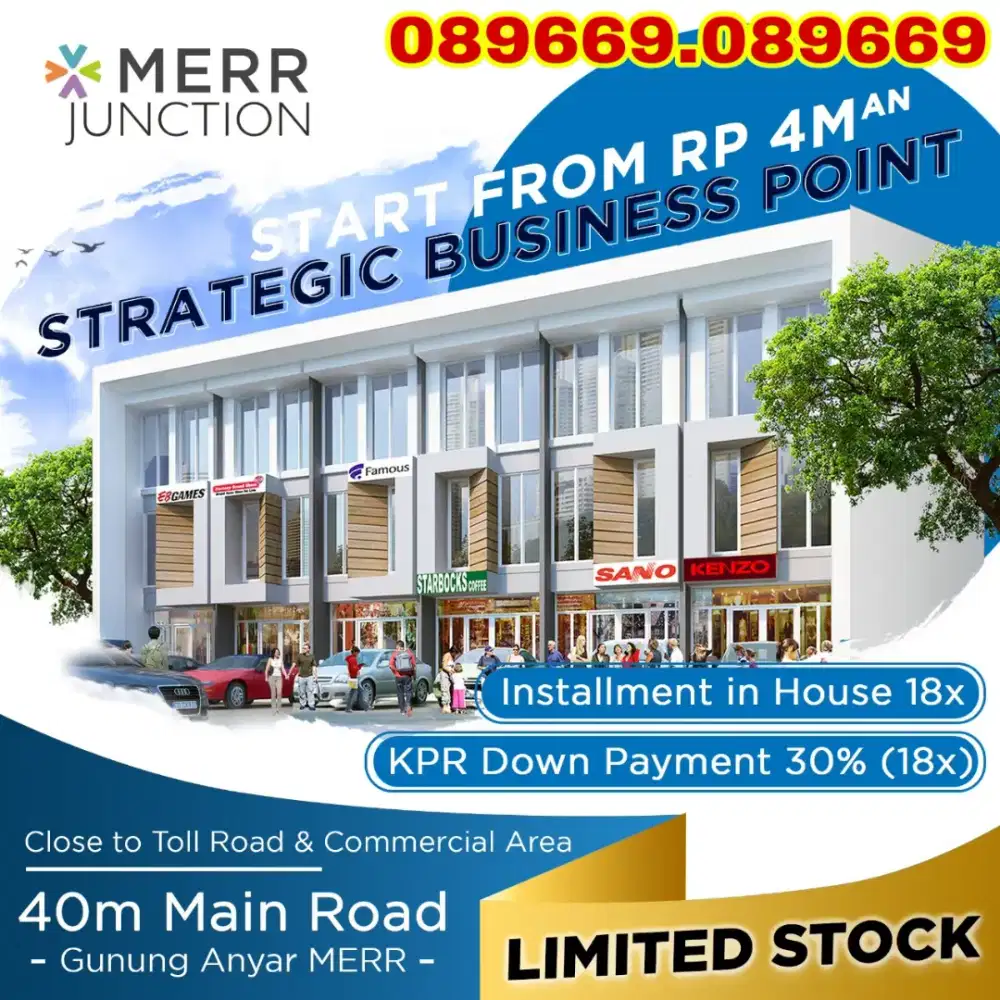 NEW Ruko Raya MERR dkt Rungkut Medokan Pandugo Wonorejo Baruk Wiguna