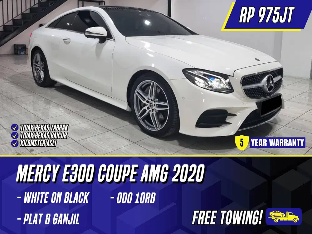 Mercedes Benz E300 Coupe AMG 2020 NIK 2019 White Putih Mercy E 300