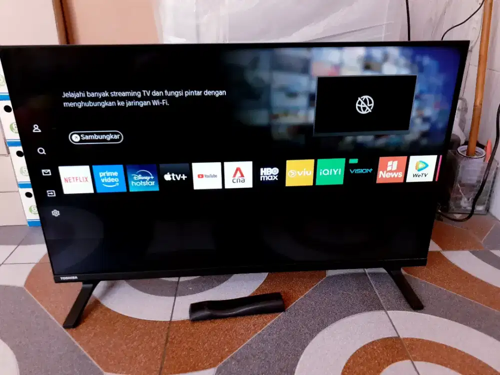 TV LED SMART TOSHIBA 32IN YOUTUBE NETFLIK DIGITAL GARANSI [BK1]
