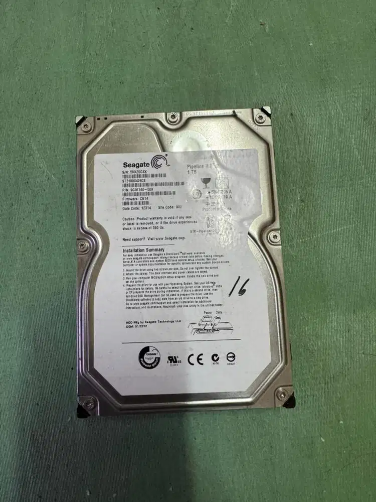 hardis pc 1tb seaget.