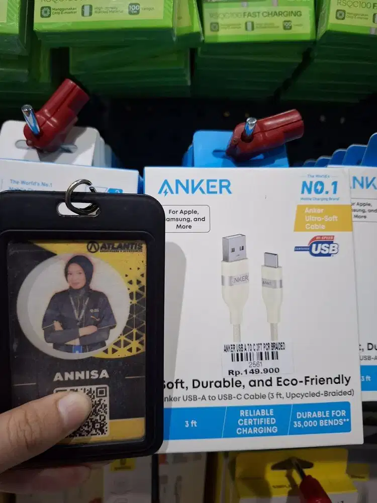 ANKER USB A TO C 3FT | ATLANTIS DAHSYAT