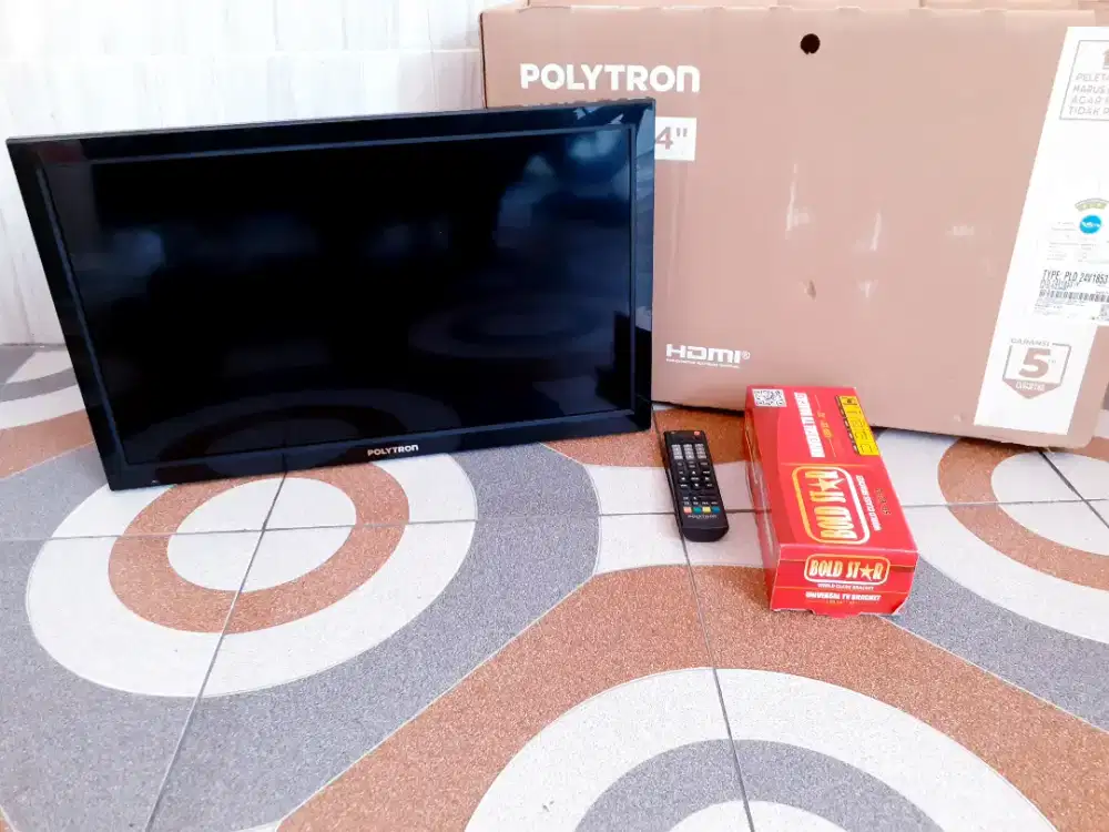 TV LED SMART POLYTRON 24IN YOUTUBE DIGITAL SEGEL GARANSI [S7]