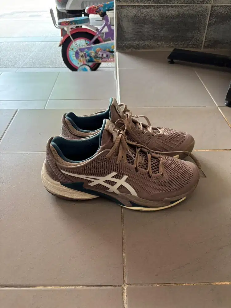 Sepatu Padel/ Tennis Asics Court FF3 Brown Bekas Mulus Bisa NEGO