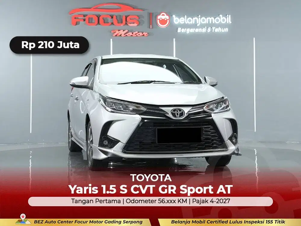 [ GARANSI 5THN ] Toyota Yaris 1.5 S CVT GR Sport AT 2021/2022/2023