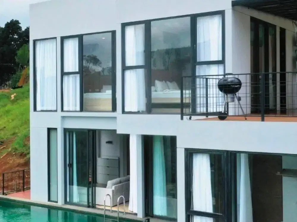 Villa aktif full funished dengan kolam renang di Dago Village Bandung