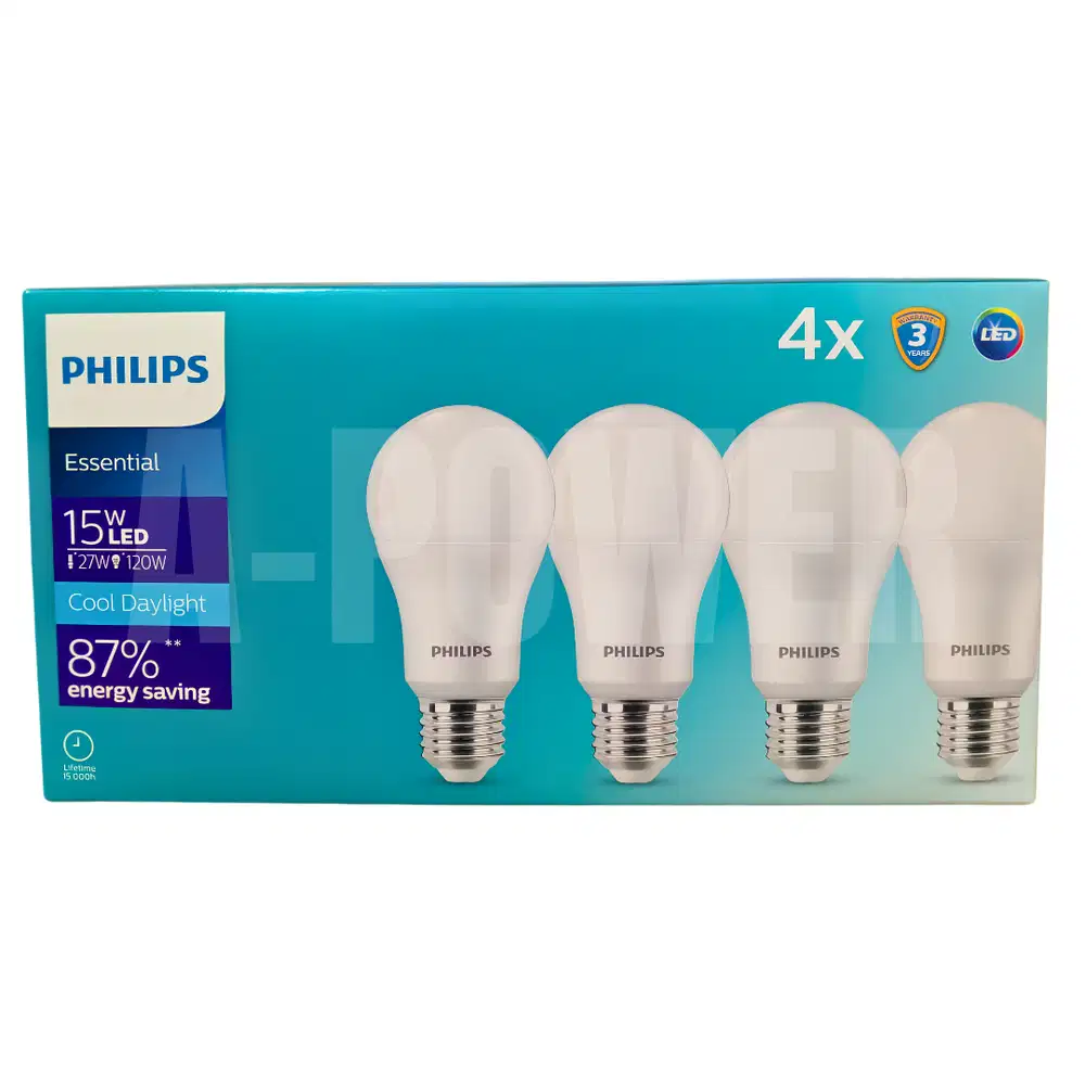 Philips - Lampu LED Essential Multipack / Paket 15W (Putih)