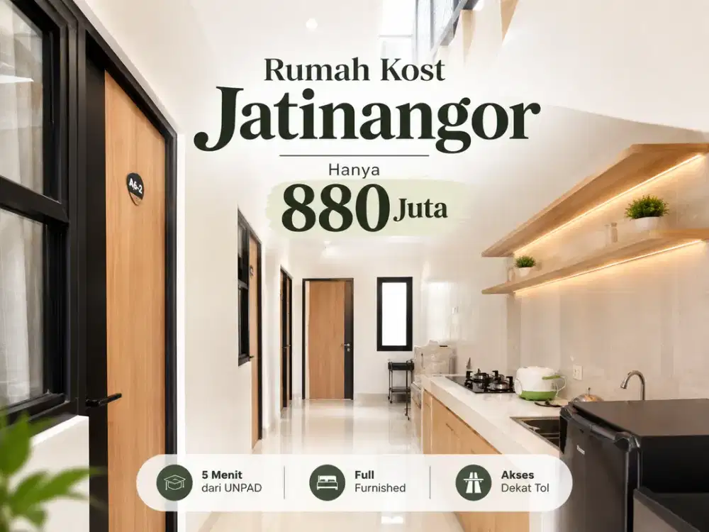 Rumah Kost Dekat Unpad Jatinangor, Full Furnished