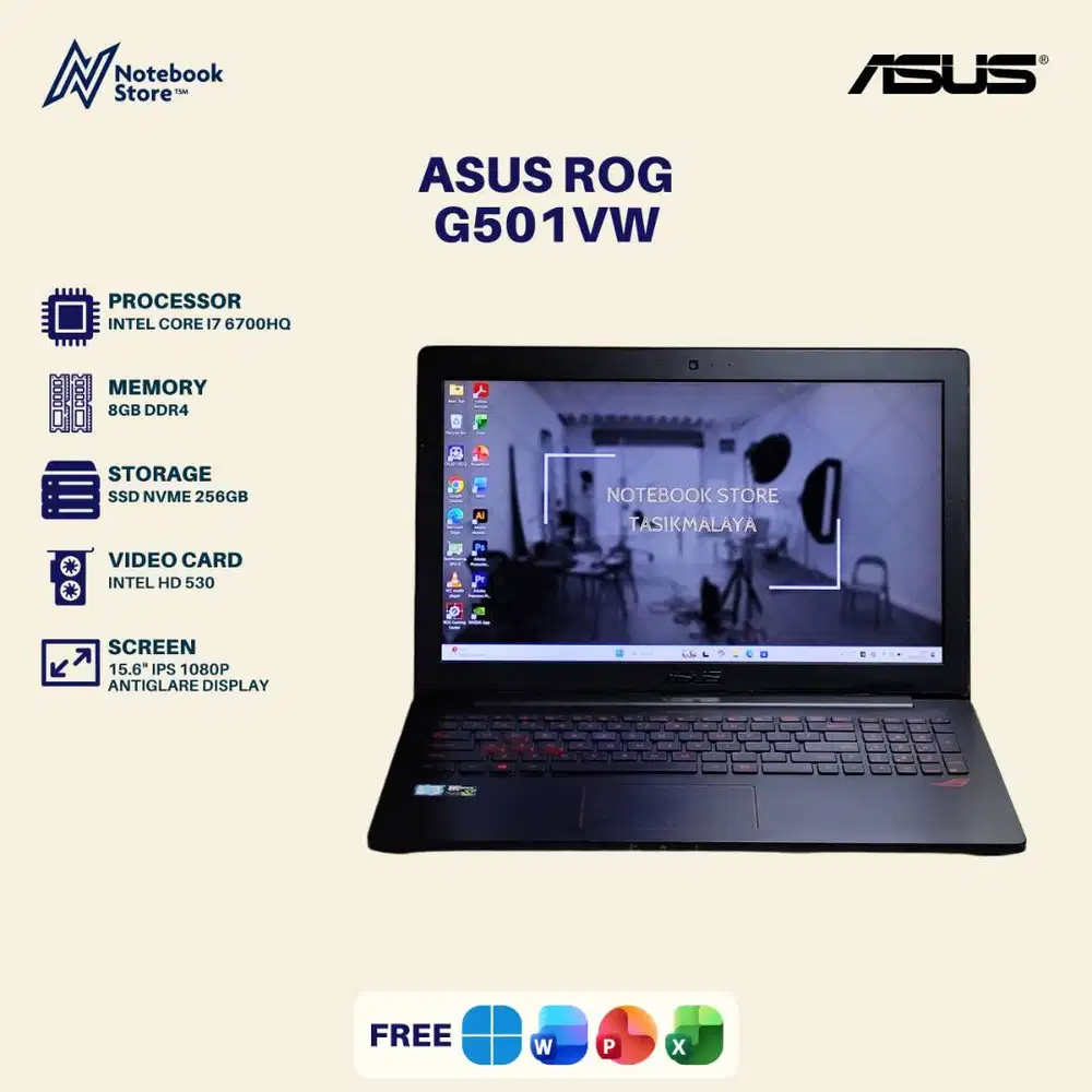Laptop Gaming Asus ROG G501VW Core i7 6700HQ GTX 960M 4GB 8GB/256GB