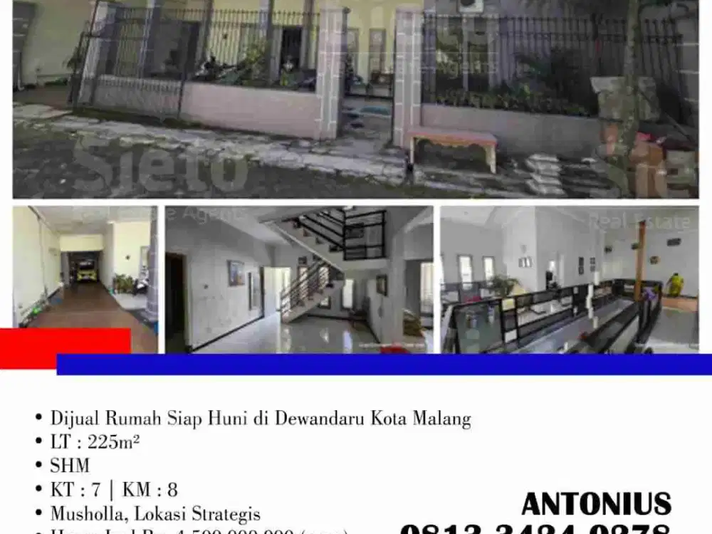 Dijual Rumah Siap Huni di Dewandaru Kota Malang