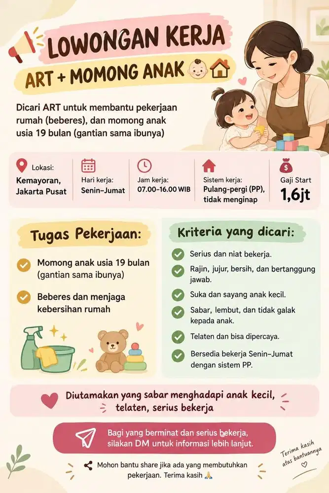 Loker Art dan Momong Anak 19bulan
