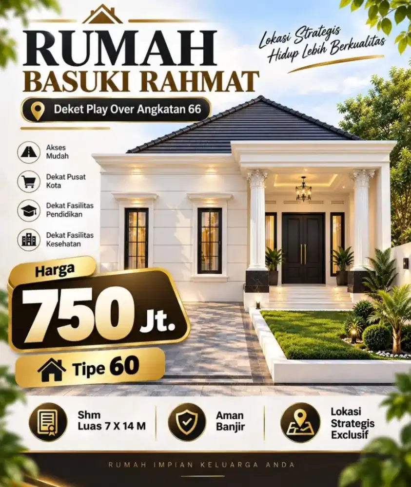 Jual cepat  rumah angkatan 66