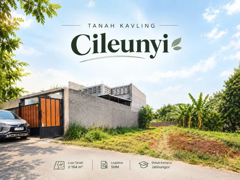 Tanah Kavling Cileunyi 2 Jutaan Per Meter - Dekat Kampus