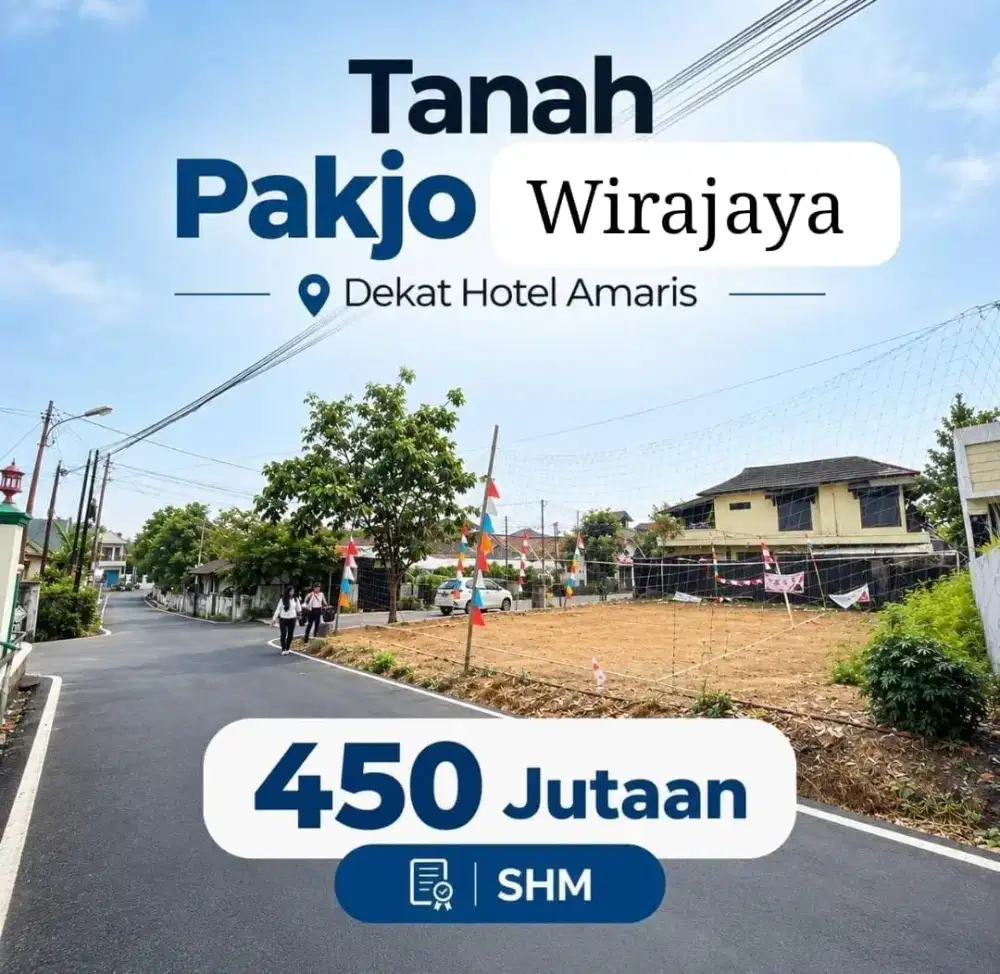 Jual cepat tanah pakjo lokasi premium