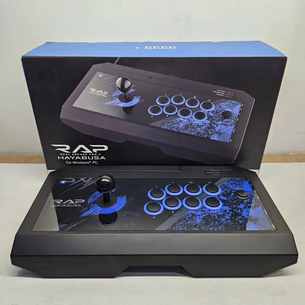 Arcade Stick Original Hori Pro V Hayabusa Like New Fullset