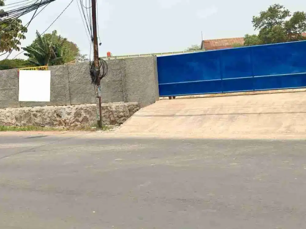 Tanah Darat datar dan rata sudah pager keliling di setu bekasi