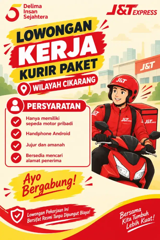 LOKER KURIR PAKET AREA CIKARANG