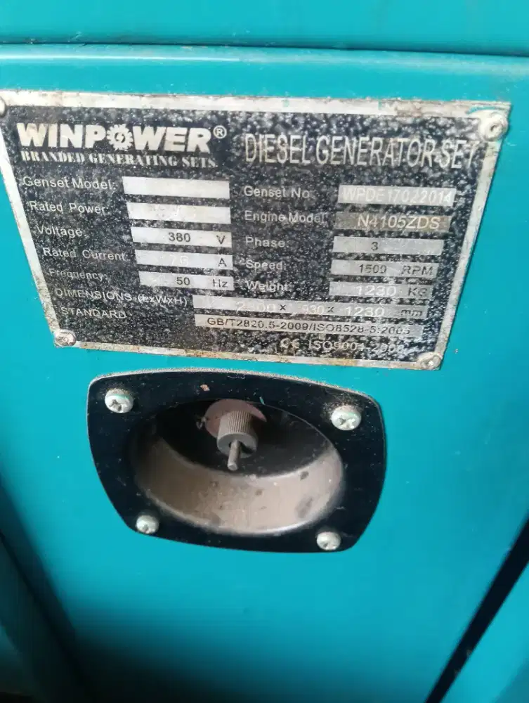 Di jual genzet winpower 50 kva