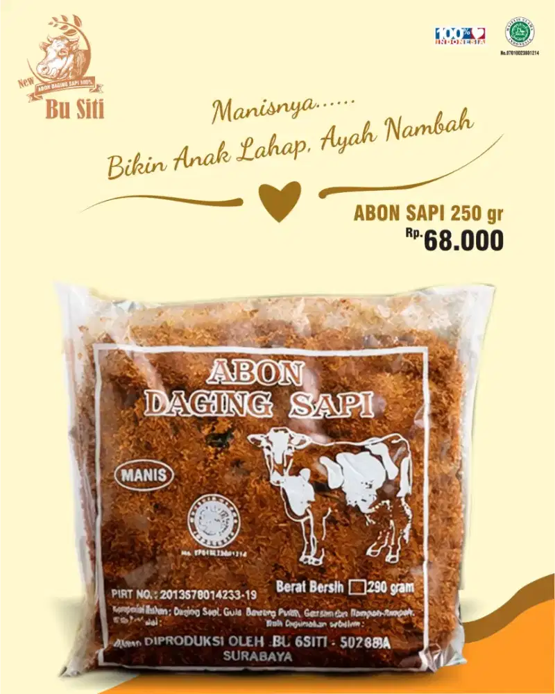 Abon Sapi Surabaya bisa COD