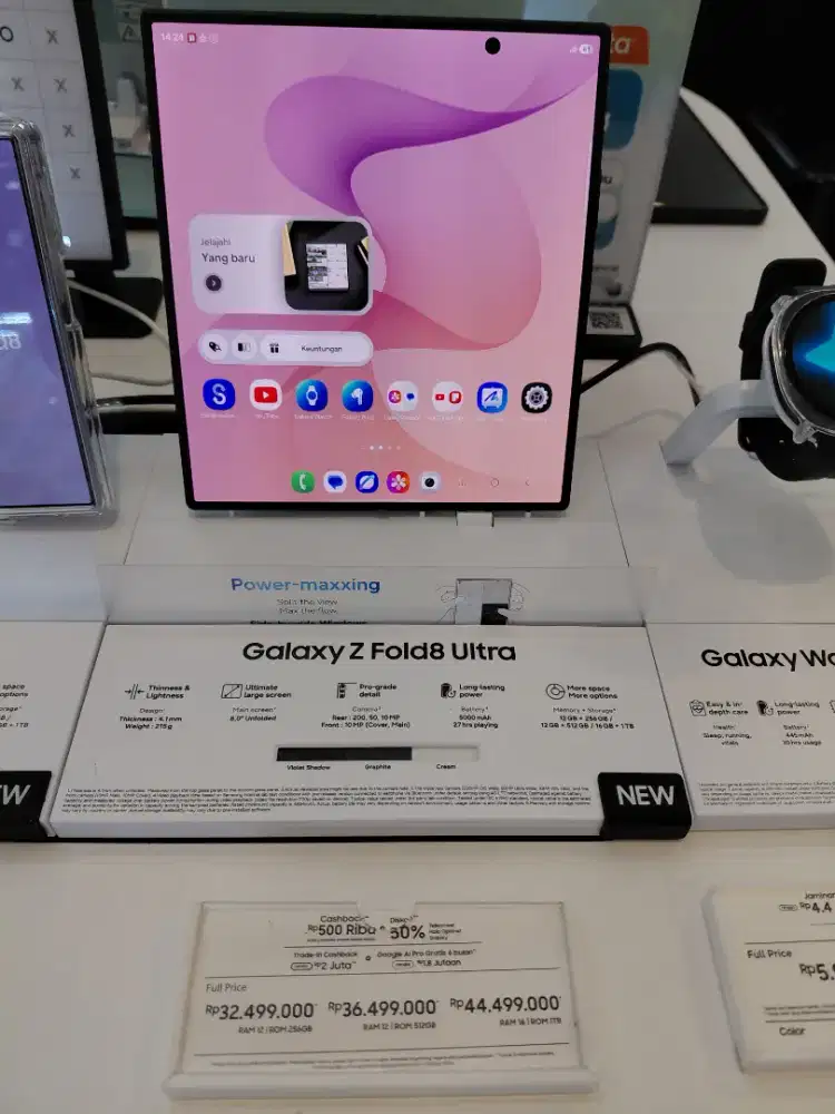 SAMSUNG GALAXY Z FOLD 8 ULTRA 12/256GB GARANSI RESMI