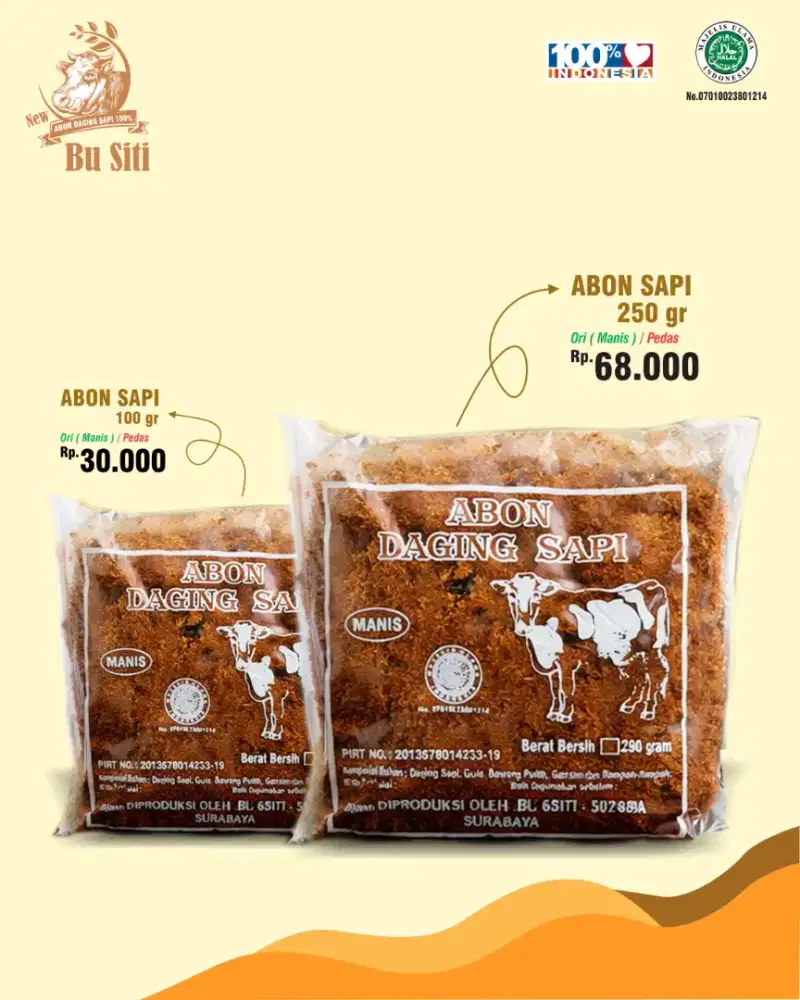 Abon Sapi Bu Siti Surabaya melayani pesan antar surabaya