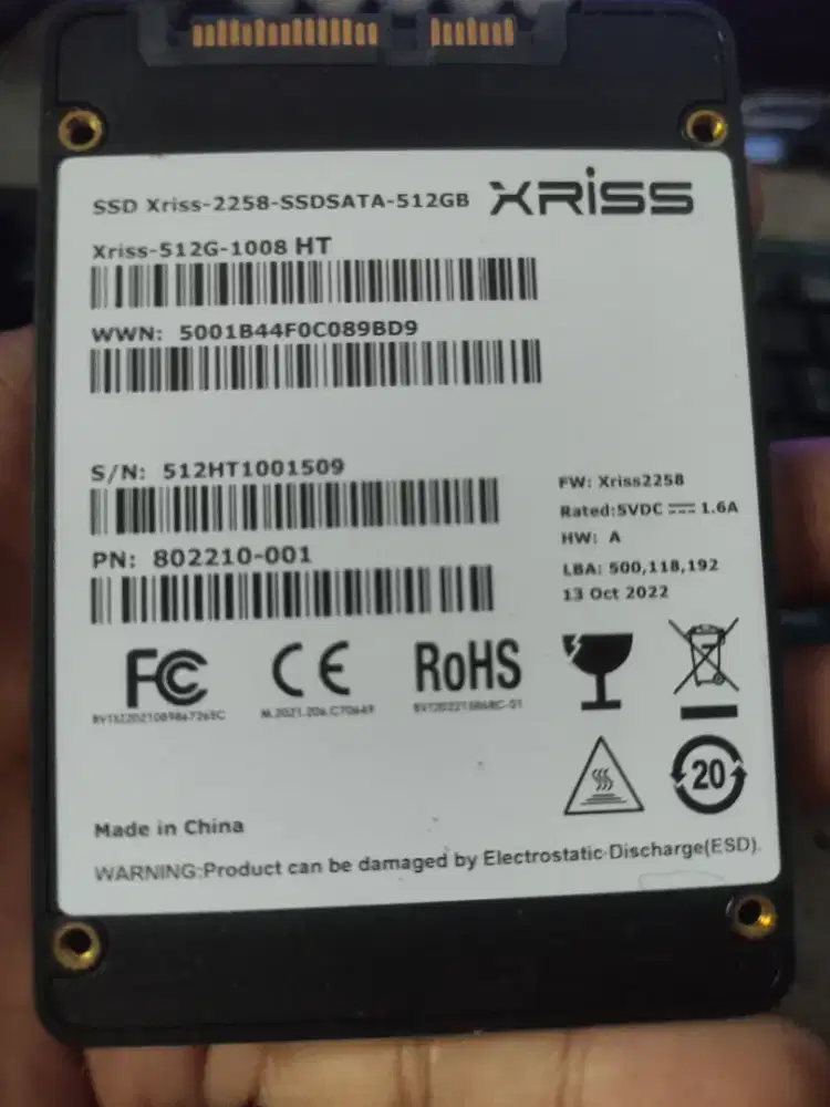 ssd 512gb xris normal