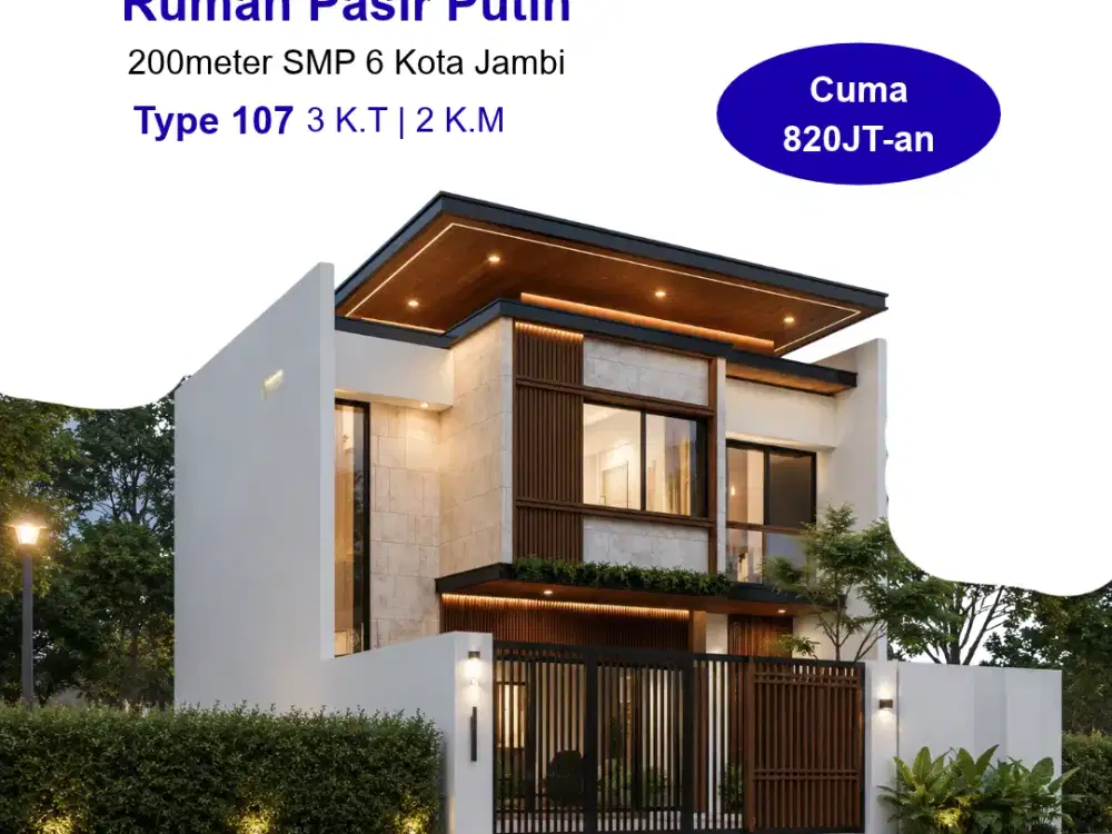 Jual Rumah Pasir Putih Kota Jambi