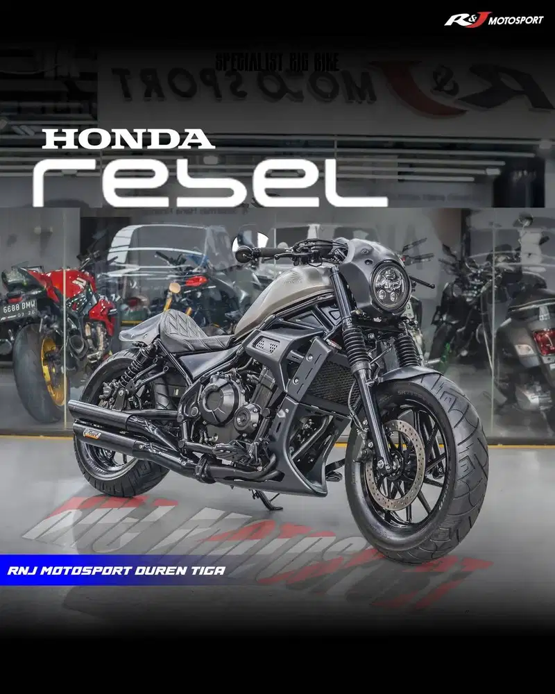 ‎Honda Rebel 500 cc Nik 2017 Km 7.000an warna Silver
