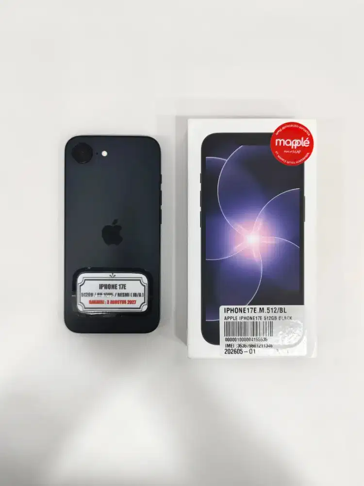 ( Second ) IPhone 17e 512GB Black | Resmi | Masih Garansi