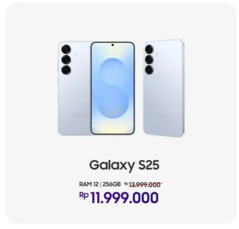 Samsung Galaxy S25 RAM 12GB 256GB – Promo Rp11.999.000!