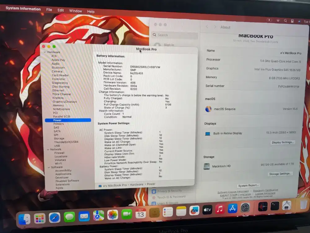MACBOOK PRO 2020 13 i5 8/1TB