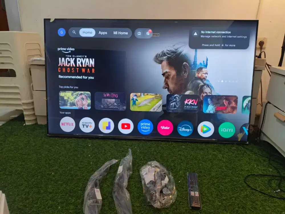 Xiaomi google tv 55 inc Qled 4K seri terbaru second like neww 99%