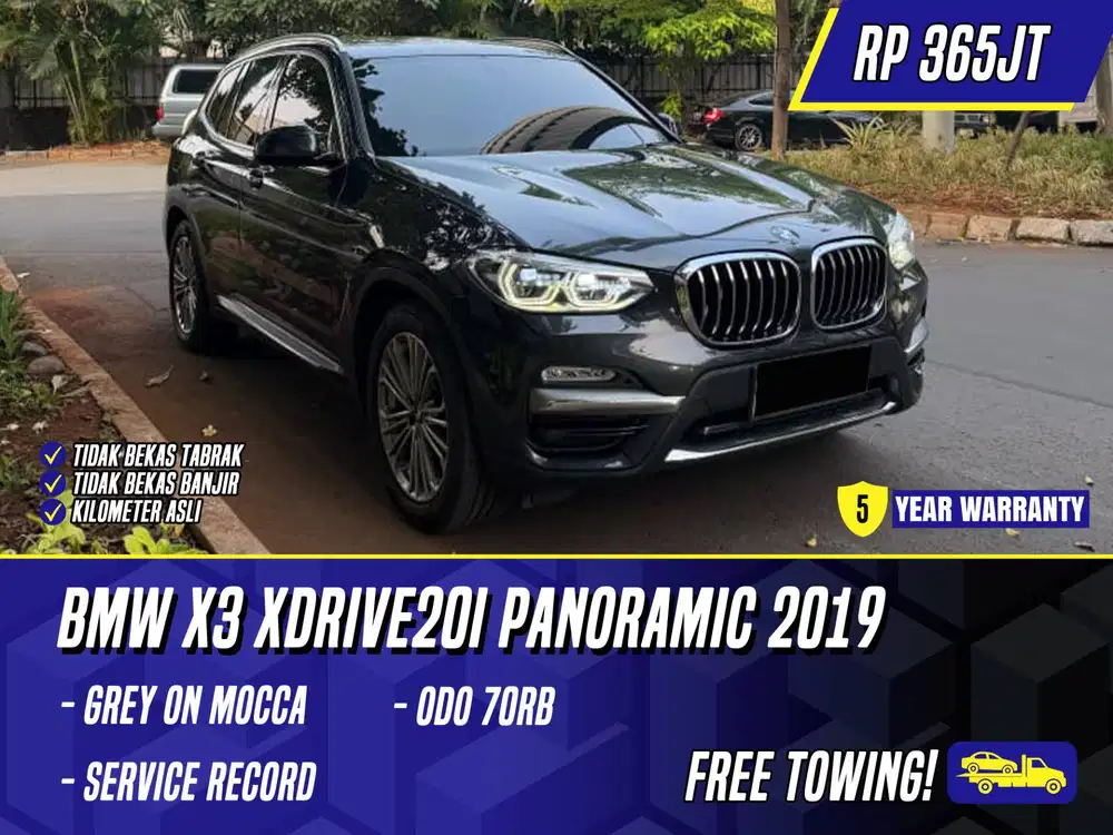 BMW X3 xDrive20i Luxury 2019 NIK 2018 Panoramic Grey on Mocca Abu-abu