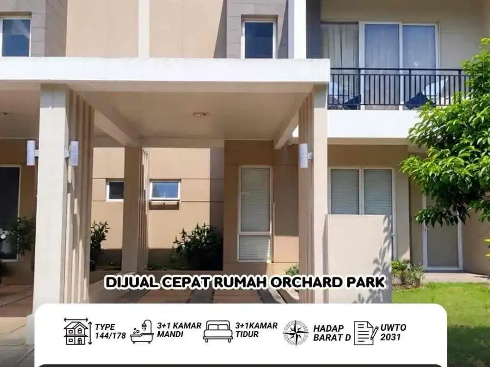 Dijual Cepat Rumah Orchard Park