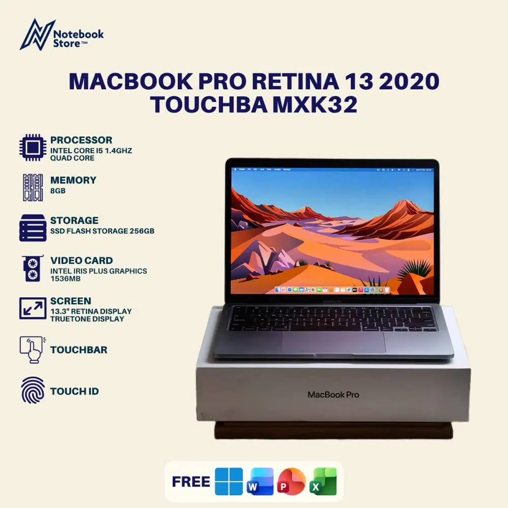 MacBook Pro Retina 13 2020 Touchbar Core i5 8GB/256GB