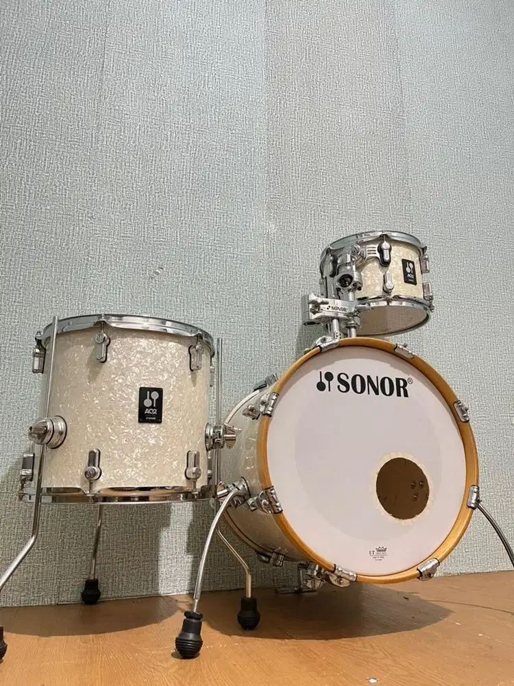Shell pack 3 pcs drum sonor AQ2 safari like new