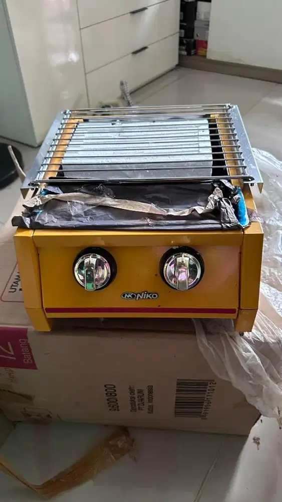 Kompor 2 Tungku  Niko BBQ Grill Gas Panggangan Sosis