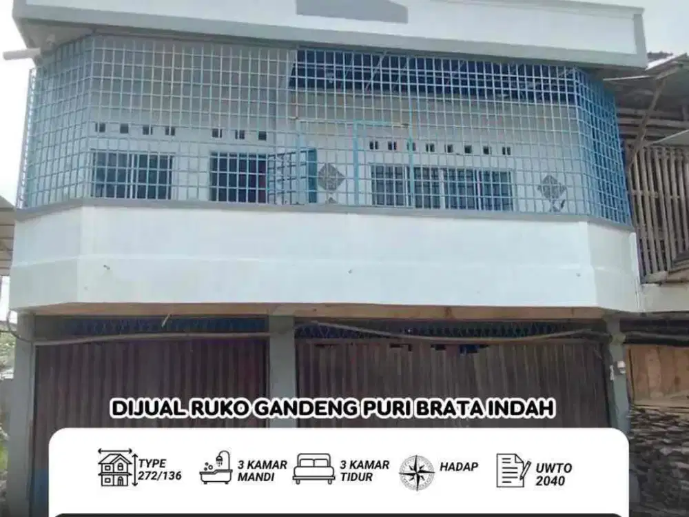 Dijual Ruko Gandeng Puri Brata Indah