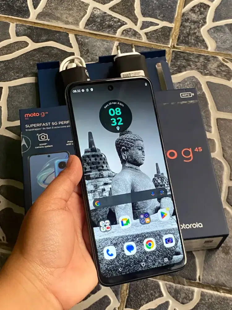 Motorola g45 5G 8/256gb lengkap