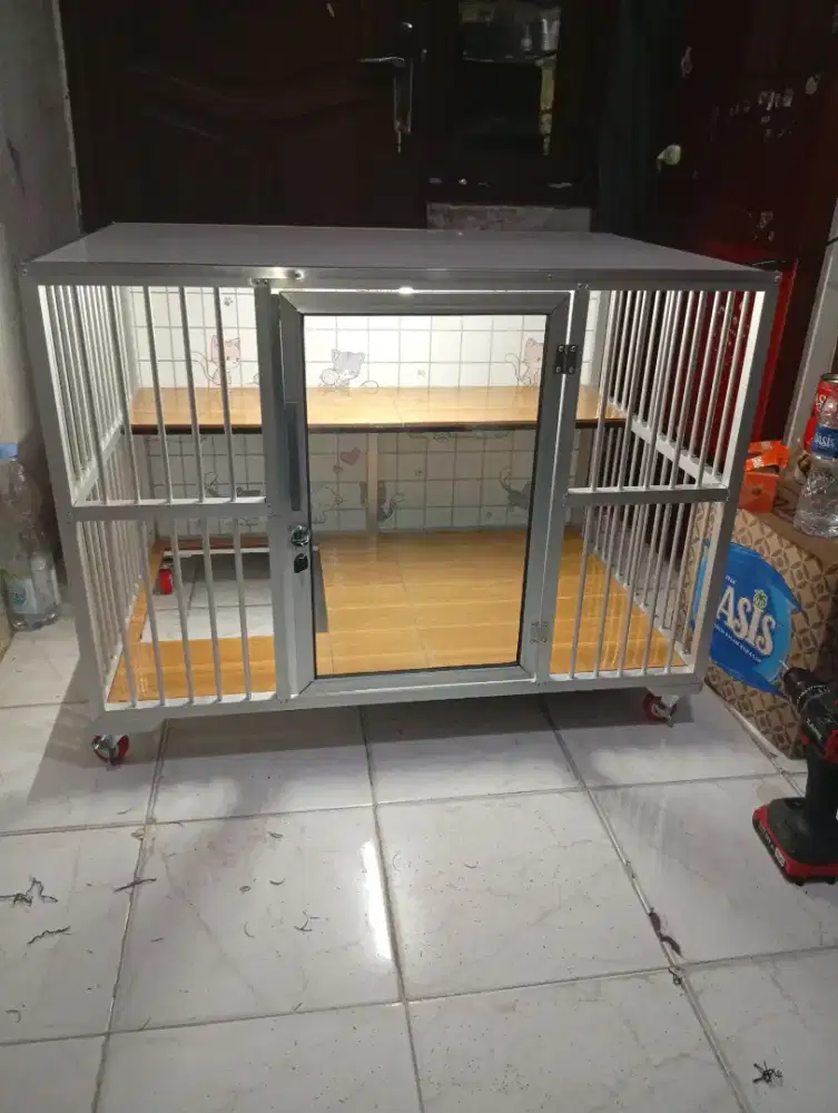 Kandang kucing aluminium