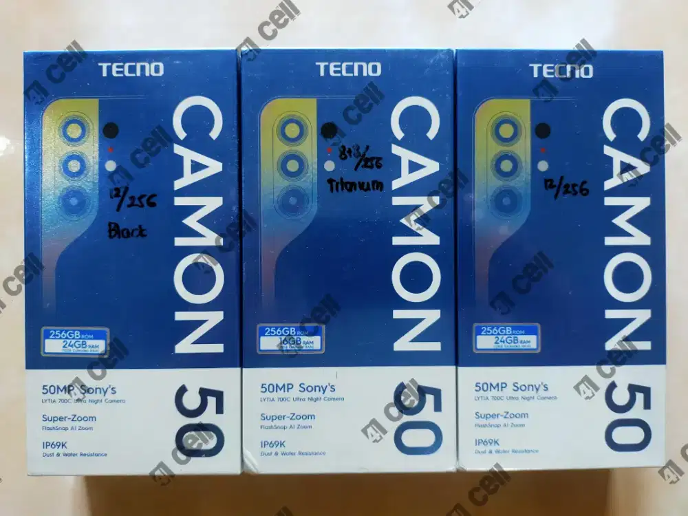 Tecno camon 50 ram 12+12/256 100% baru Termurah