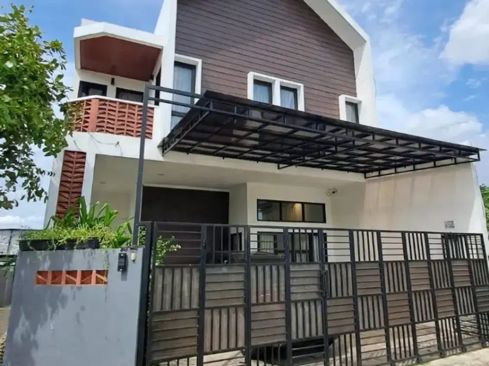 DIJUAL RUMAH MODERN MINIMALIS SEMI FURNISH DI JATILUHUR JATIASIH BEKASI