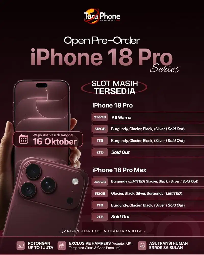 Open PO sampai tanggal 16 agustus