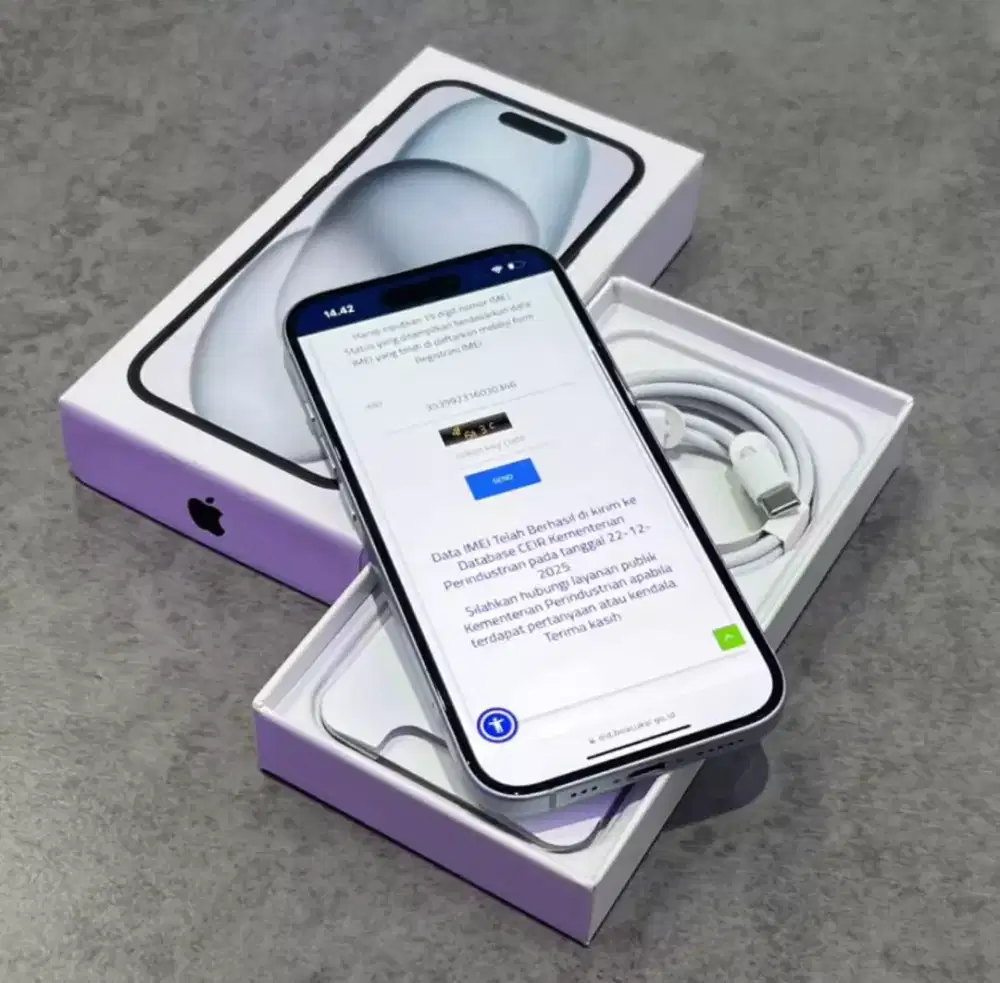 iPhone 15 128 resmi Indonesia no minus