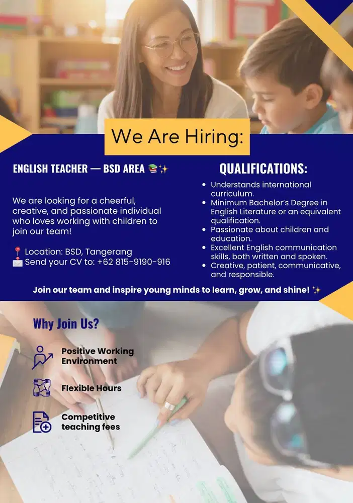 ENGLISH TEACHER — BSD AREA